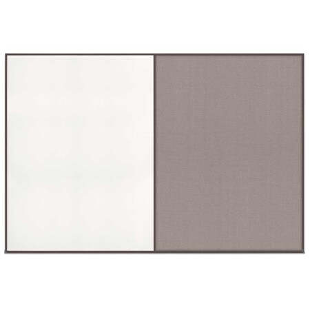 United Visual Products Enclosed Corkboard, 1 Door, 72"x36", 4" Fra, UV3404-BRONZE-SURF UV3404-BRONZE-SURF